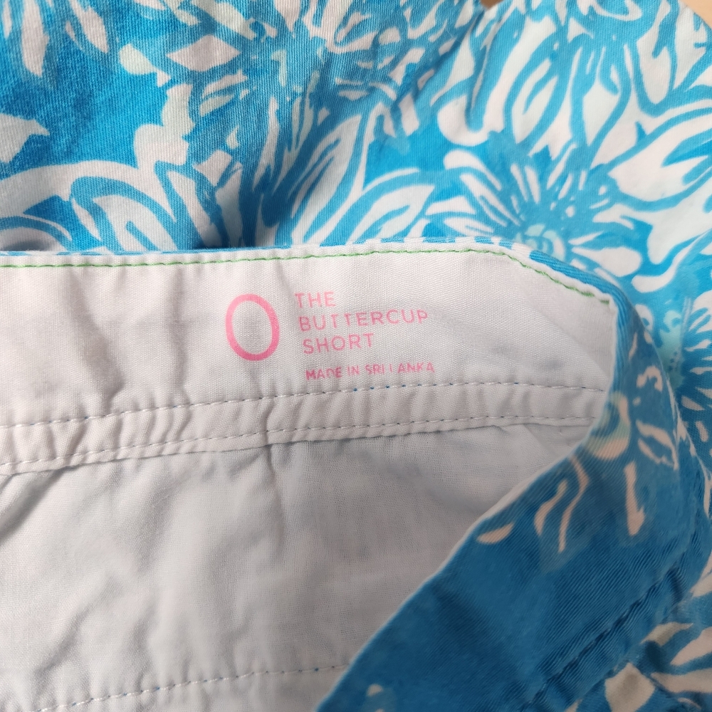 Lilly Pulitzer The Buttercup Short Floral Scalloped Size‎ 0